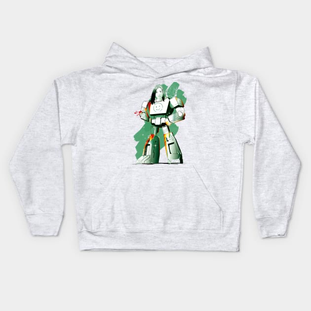 transformer girl Kids Hoodie by masslos